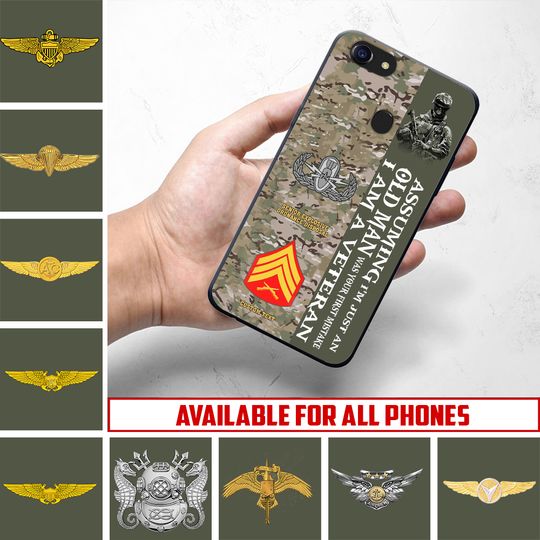 Customized US Marines Skill Badges Phone Case