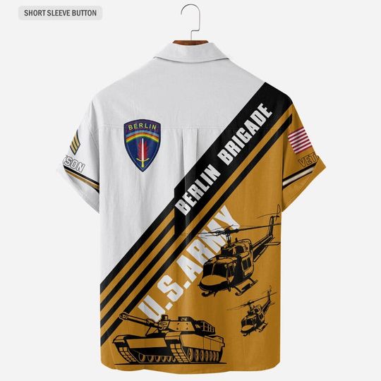 Customized Army Divisions Hawaiian Shirt