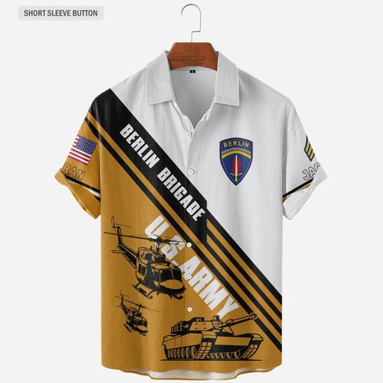 Customized Army Divisions Hawaiian Shirt