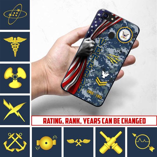 Customized Navy Ratings Phone Case