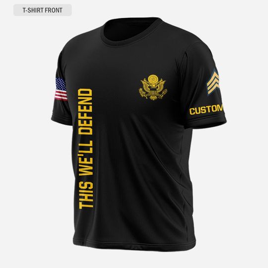 Customized US Army Retired Shirts