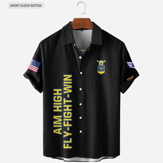 Customized US Air Force Retired Hawaiian Shirt