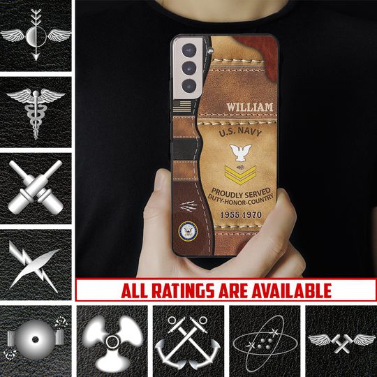 Customized Navy Ratings Phone Case