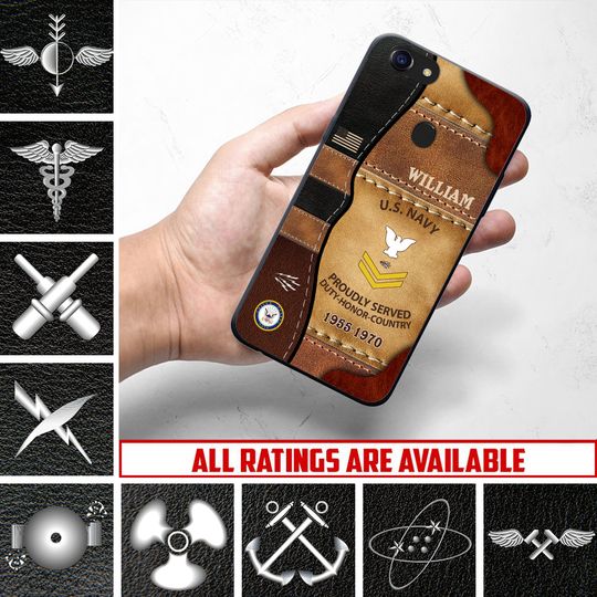 Customized Navy Ratings Phone Case