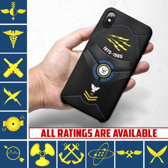 Customized Navy Ratings Phone Case