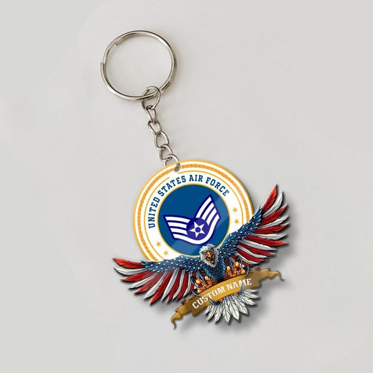 Customized USAF Wings acrylic keychain