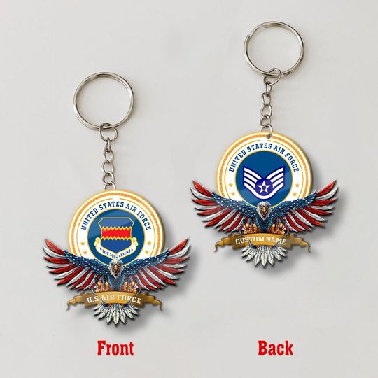 Customized USAF Wings acrylic keychain
