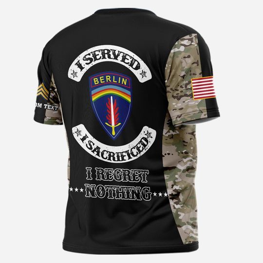 Customized Army Divisions 3D T-Shirt