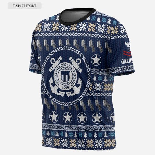 Coast Guard Christmas 3D T-Shirt