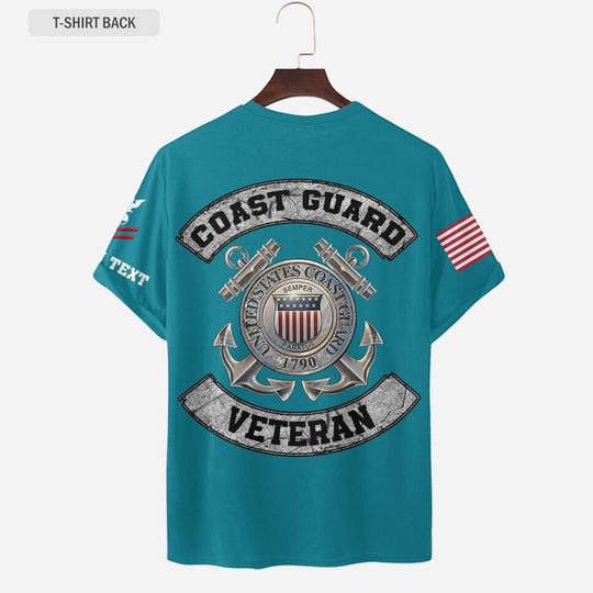 Customized U.S. Coast Guard Veteran 3D T-Shirt