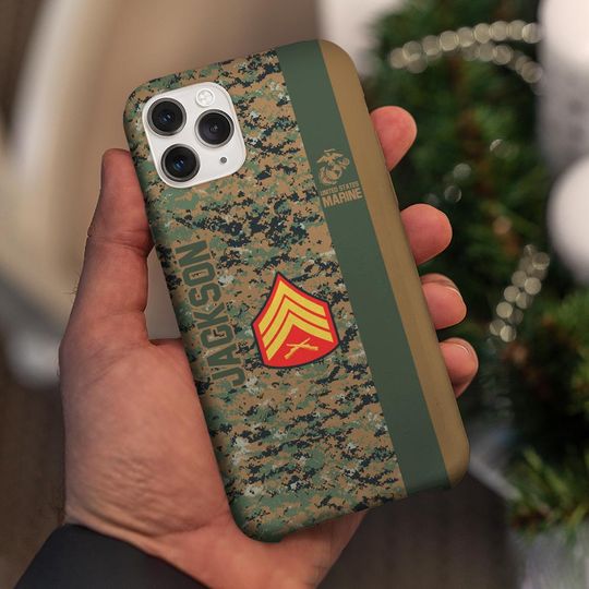 Customized U.S. Veteran Camouflage Phone Case