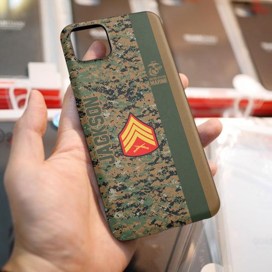 Customized U.S. Veteran Camouflage Phone Case