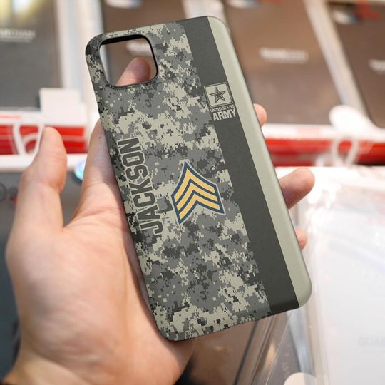 Customized U.S. Veteran Camouflage Phone Case