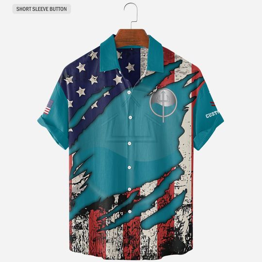Customized Coast Guard Rating 3D Shirts Hawaiian shirt