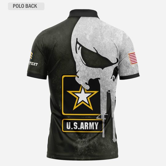 Customized U.S. AM 3D Polo Shirt