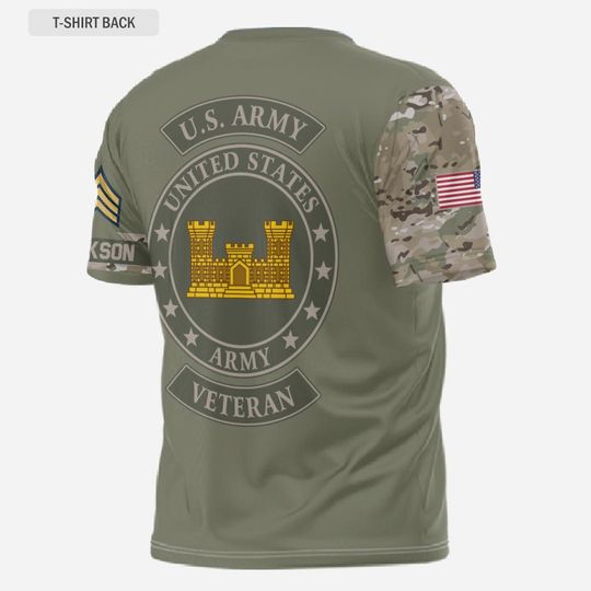 3D U.S. Army Branch Custom T-Shirt