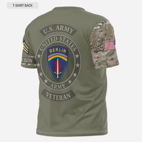 Customized U.S. Army Divi 3D T-Shirt