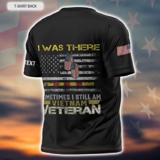 Custom Vietnam War Veteran 3D T-Shirt
