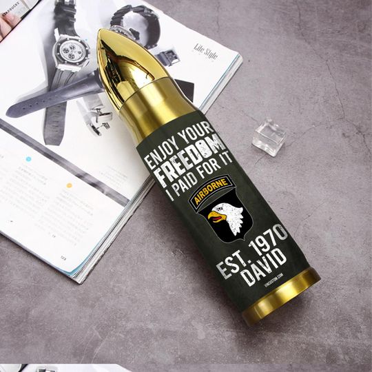 Customized US Army Divisions I Walked The Walk So You Could Talk To Talk Bullet Tumbler