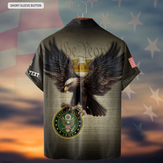 Customized US Army Branches We The People Hawaiian Shirt