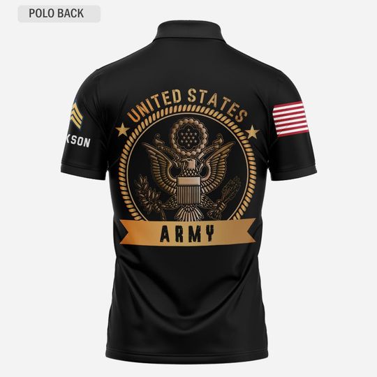 Customized United States Military – Polo Shirt