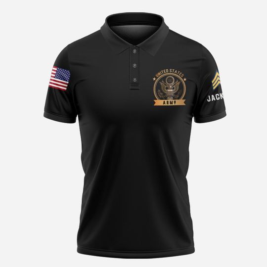 Customized United States Military – Polo Shirt