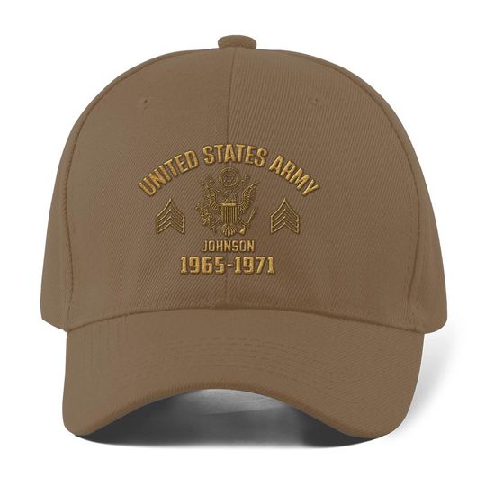 Customized U.S Veteran Embroidered Baseball Cap