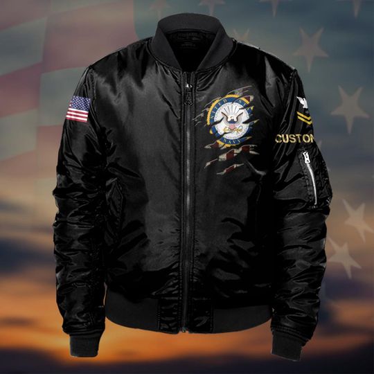 Customized US Navy Ratings Most People Never Meet Their Heroes Bomber Jacket