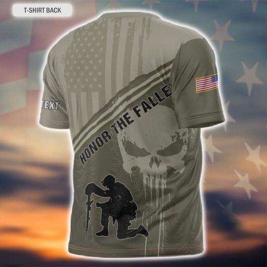 Customized U.S Veteran Honor The Fallen