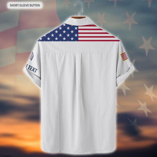 Customized U.S Veteran Hawaiian Shirt
