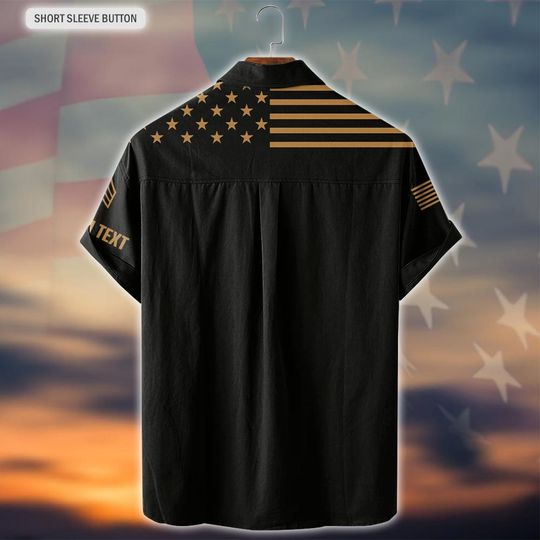 Customized U.S Veteran Hawaiian Shirt