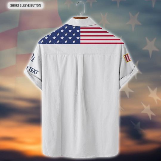 Customized U.S Veteran Honor The Fallen Hawaiian Shirt