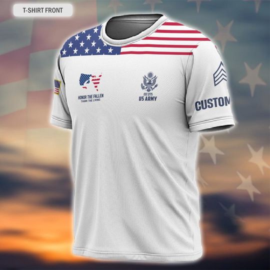 Customized U.S Veteran Honor The Fallen 3D Shirts
