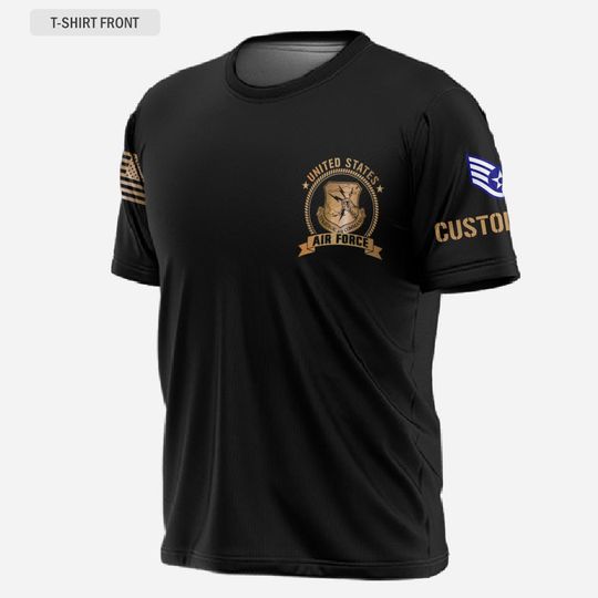 Customized USAF Commands 3D T-Shirt - Never Underestimate an Old Man with DD-214