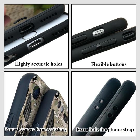 Customized US Veteran Camouflage Pattern Phone Case