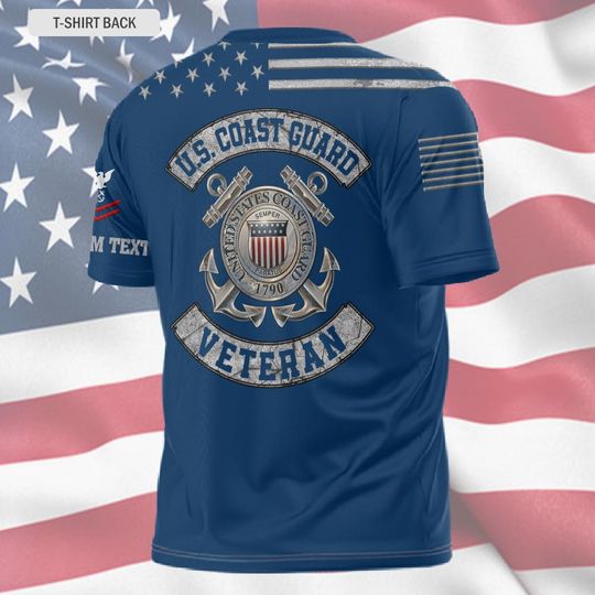 Customized US Coast Guard Proudly Served 3D Shirts