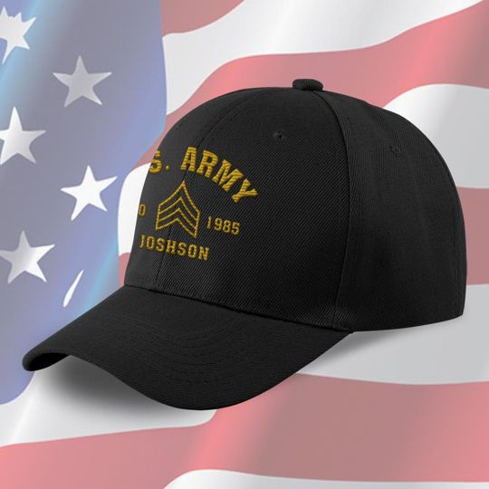 Customized U.S Veteran Embroidered Hat