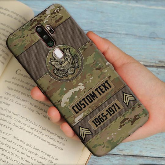 Customized US Veteran Camouflage Pattern Phone Case