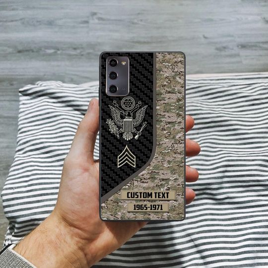 Customized US Veteran Camouflage Pattern Phone Case