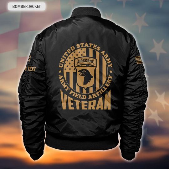 Customized U.S Veteran Army Divisions Bomber Jacket