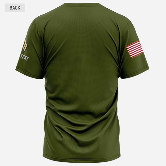 Customized US Veterans 3D Tshirt