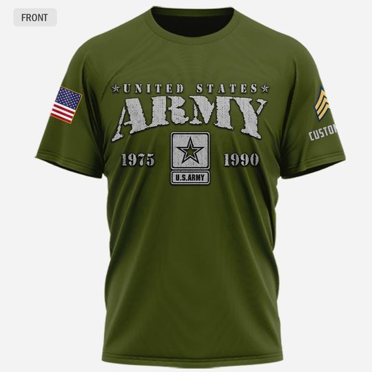 Customized US Veterans 3D Tshirt