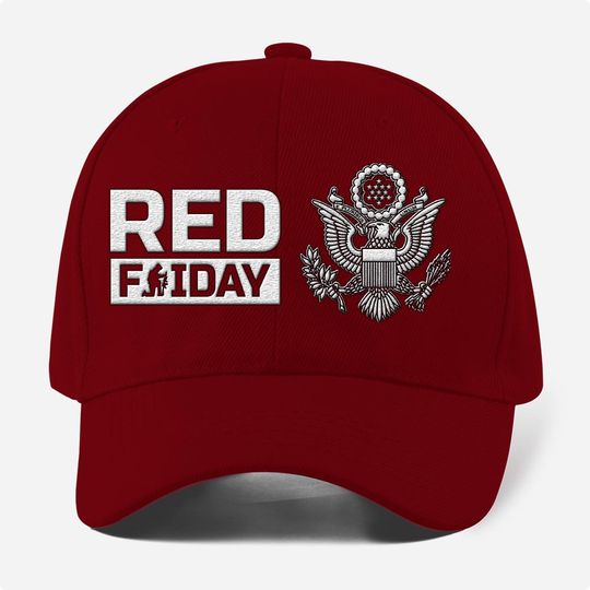Red Friday Embroidered Baseball Cap
