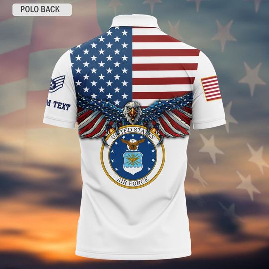 Customized U.S. AF Veteran Polo Shirt