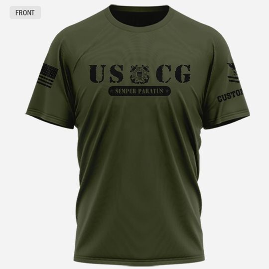 3D Coast Guard Ratings T-Shirt for Customized Shirts & Tops