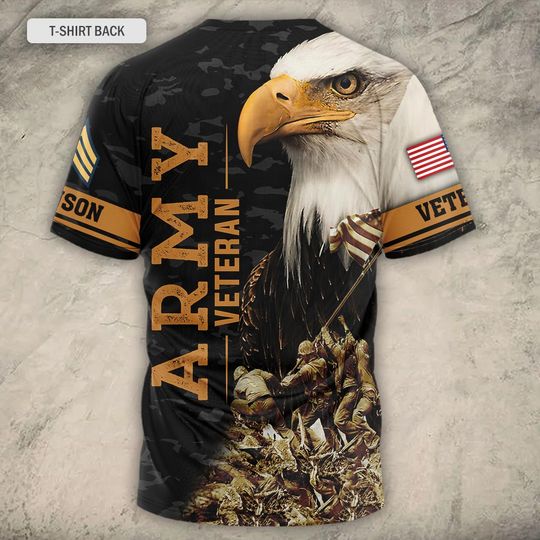 Honored United States Veteran 3D T-Shirt