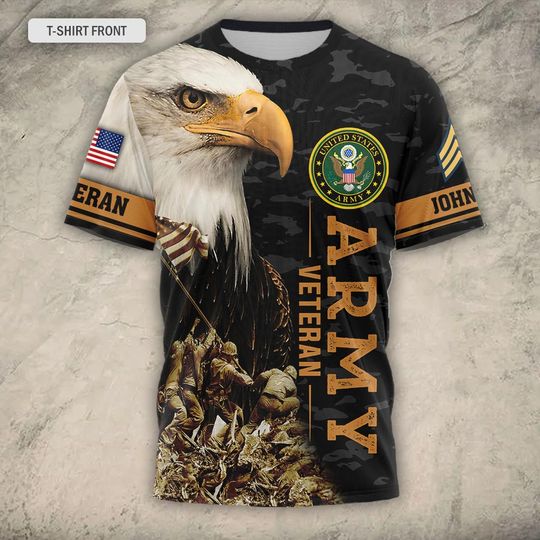 Honored United States Veteran 3D T-Shirt
