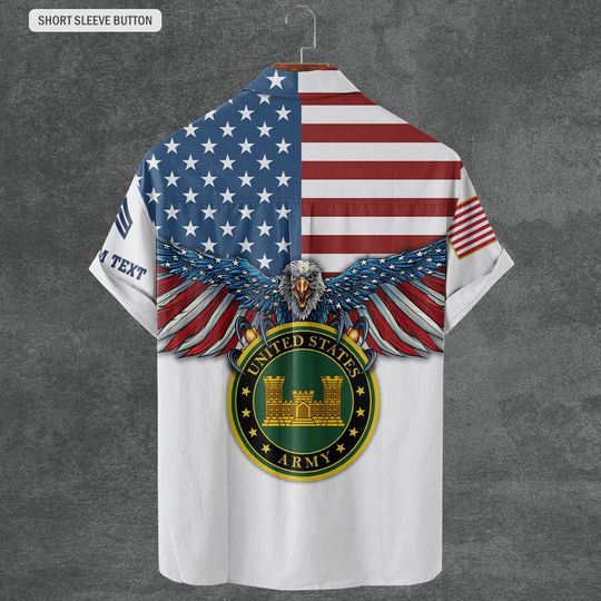 Customized Army Branches Shirts Hawaiian Shirt