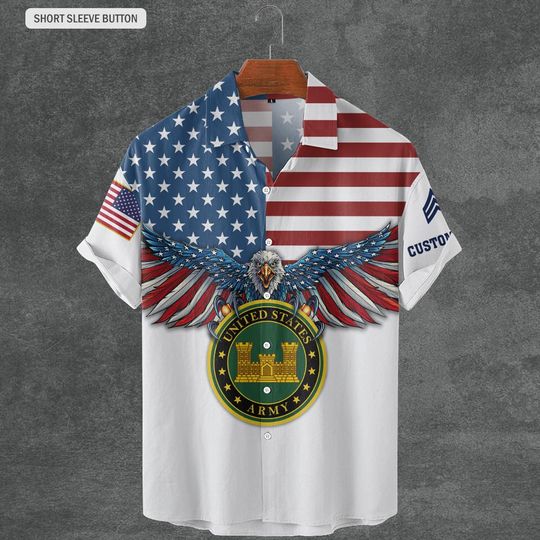 Customized Army Branches Shirts Hawaiian Shirt