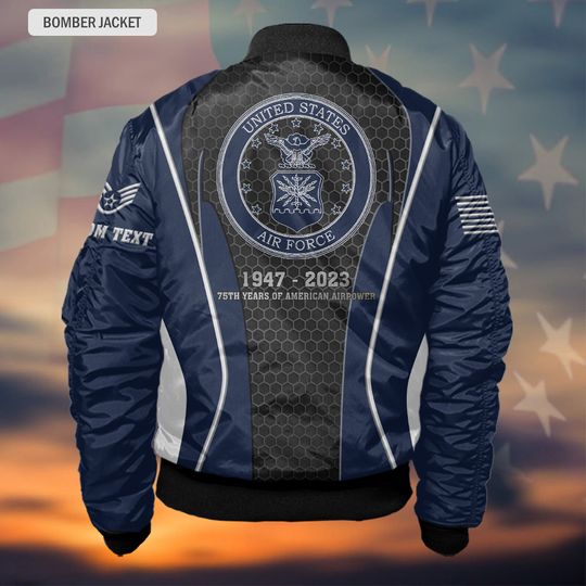 Customized USAF 76th Birthday Anniversary 1947 – 2023 - Bomber Jacket